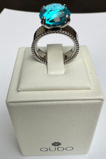 New ! Argolla Punto Plata cristal Seano
