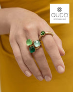 Light Apatite Firenze ring GOLD