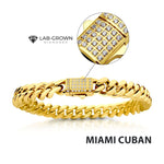 18kt Gold IP Miami Cuban Chain Bracelet